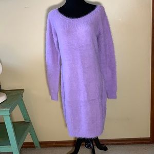 Open Edit Sz M Purple Villa color - Mid Calf Super Soft  Warm dress New W| Tags
